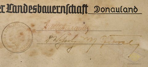 Reichsnährstand 'Meister-Brief' Certification Document — image 4