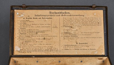 German WWII Verbankasten Metal Medical Storage Box — image 4