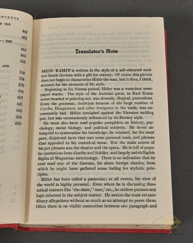 Rare 1943 English Mein Kampf translated by Ralph Manheim — image 5