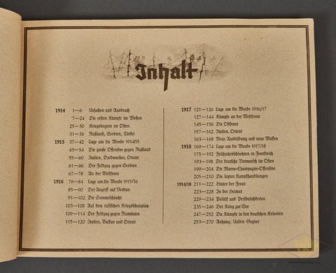 German Vintage Cigarette Book 'Der Welkrieg' (The World War) — image 2