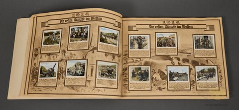 German Vintage Cigarette Book 'Der Welkrieg' (The World War) — image 3