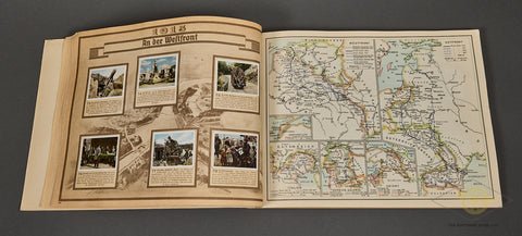 German Vintage Cigarette Book 'Der Welkrieg' (The World War) — image 4