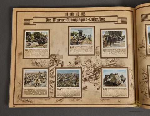 German Vintage Cigarette Book 'Der Welkrieg' (The World War) — image 6