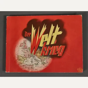 German Vintage Cigarette Book 'Der Welkrieg' (The World War)