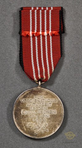 German WWII 1936 Olympic Commemorative Medal — image 2