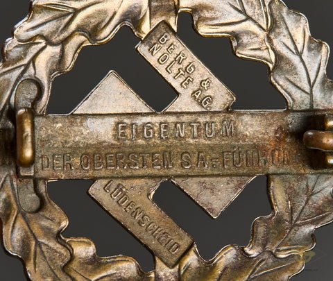 German WWII SA Sports Badge in Bronze Third Type — image 3