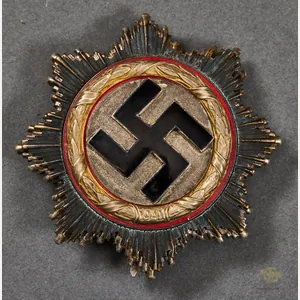 German WWII Cased German Cross in Gold by Zimmermann