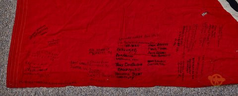 German WWII Battle Flag GI Souvenir W/ Names — image 10