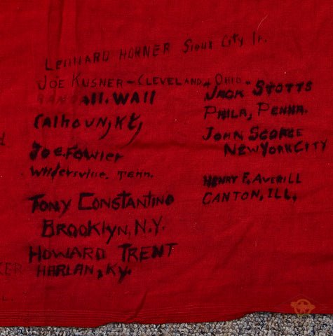 German WWII Battle Flag GI Souvenir W/ Names — image 12