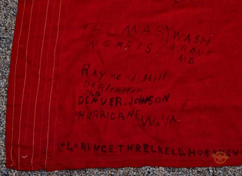 German WWII Battle Flag GI Souvenir W/ Names — image 14