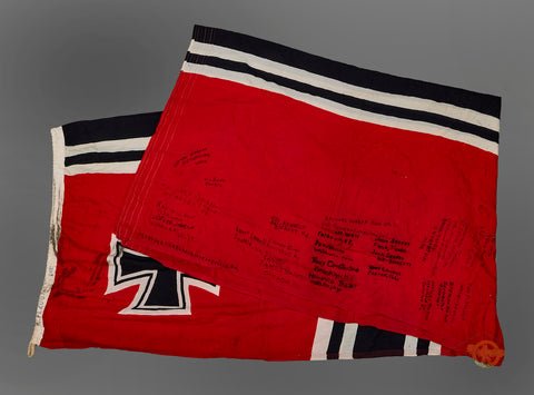 German WWII Battle Flag GI Souvenir W/ Names — image 17
