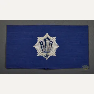 German WWII NAZI Armband for Air Raid Warden 1st Model