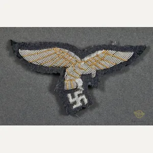 German WWII Luftwaffe Bullion Eagle for Visor Cap