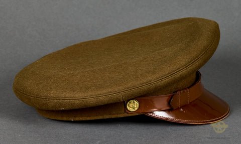 Veteran US Army WWII Enlisted Mans Visor Cap, Named — image 5