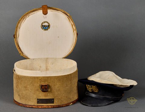 Cased Imperial Japanese Navy Officer's Visor Cap — image 16