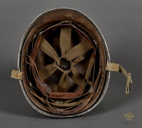 WWII US M-1 Helmet for 3rd ID Captain, Hood Rubber Liner — image 10