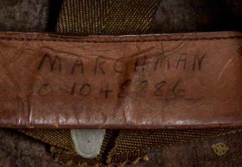 WWII US M-1 Helmet for 3rd ID Captain, Hood Rubber Liner — image 19