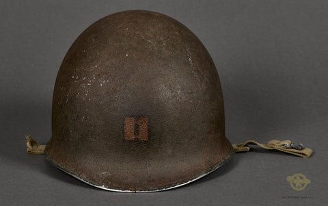WWII US M-1 Helmet for 3rd ID Captain, Hood Rubber Liner — image 2