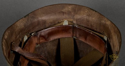 WWII US M-1 Helmet for 3rd ID Captain, Hood Rubber Liner — image 20