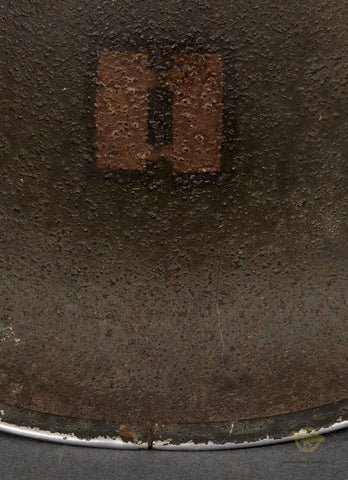 WWII US M-1 Helmet for 3rd ID Captain, Hood Rubber Liner — image 3