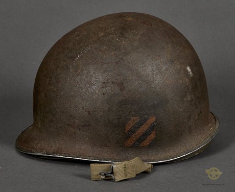 WWII US M-1 Helmet for 3rd ID Captain, Hood Rubber Liner — image 5