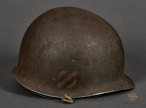 WWII US M-1 Helmet for 3rd ID Captain, Hood Rubber Liner — image 8