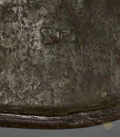 WWII German Army Double Decal Helmet, Reissued from Model 1918 WWI Helmet — image 11