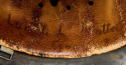 WWII German Model 1940 Police Double Decal Combat Helmet — image 11