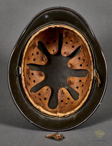 WWII German Model 1940 Police Double Decal Combat Helmet — image 9