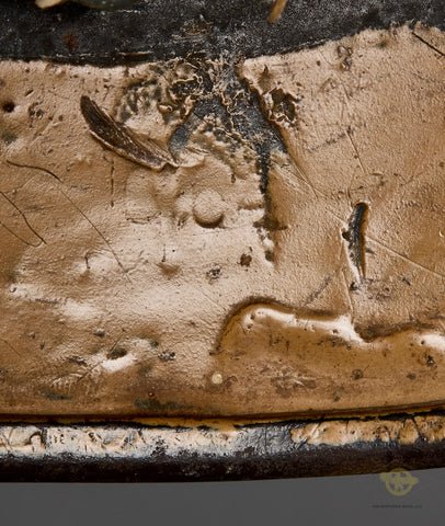 WWII German Model 1940 DAK Tropical Helmet with Veteran Provenance — image 13