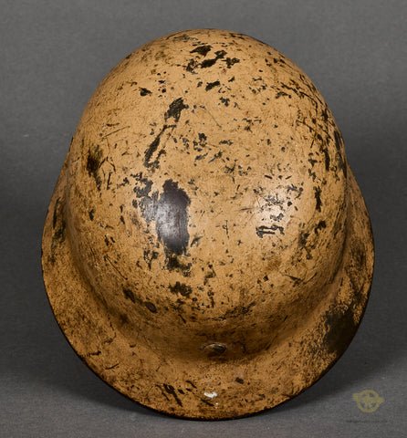 WWII German Model 1940 DAK Tropical Helmet with Veteran Provenance — image 9