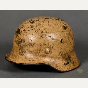 WWII German Model 1940 DAK Tropical Helmet with Veteran Provenance
