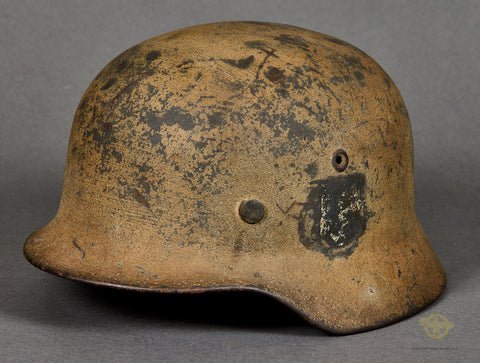 WWII German Model 1940 DAK Tropical Helmet — image 2