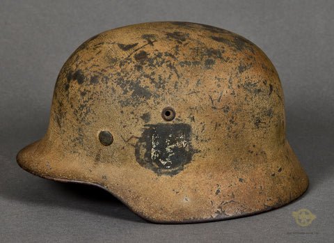 WWII German Model 1940 DAK Tropical Helmet — image 3