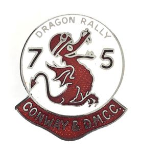 Conway & District Motor Cycle Club 1975 Dragon Rally Badge …