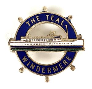 M.V. Teal Windermere Cruise Fleet ships wheel badge