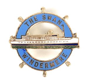 M.V. Swan Windermere Cruise Fleet ships wheel badge