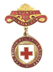 British Red Cross Society County of Huntingdon badge