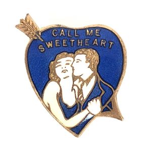 CALL ME SWEETHEART song sheet music promotional badge
