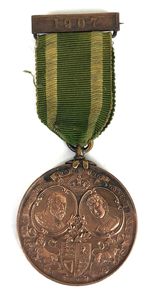 King Edward VII & Queen Alexandra Visit To Caerphilly Medal …