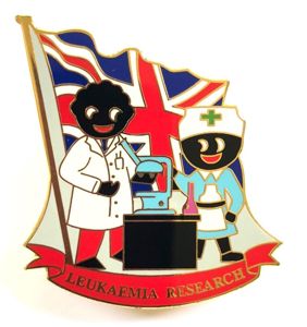 Saras Badge 2002 Robertsons Approved Golly Leukaemia Research Charity Badge