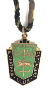1940 Rochester and Chatham Greyhound Racing Club members badge