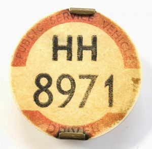 PSV Bus Driver Western Area public service vehicle licensing badge