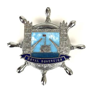 Royal Sovereign General Steam Navigation passenger ships wheel badge 1948 …