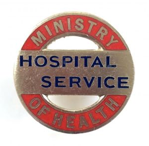 WW2 Ministry of Health Hospital Service home front badge