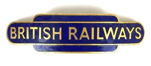 British Railways Eastern Region totem style cap badge by J.R.Gaunt …