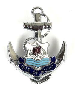 Isle of Wight Tourist Souvenir Anchor Badge Hampshire