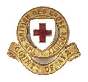 WW1 British Red Cross Society County of Ayr Cap Badge …