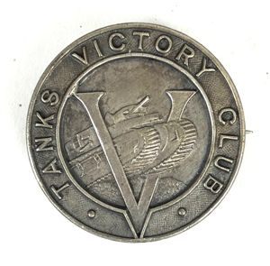 Tanks Victory Club oxidized silver plated badge