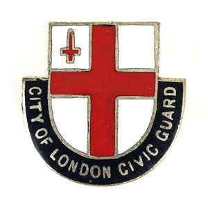 City of London Civic Guard invasion defence home front badge